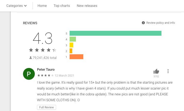 baca review dan rating game